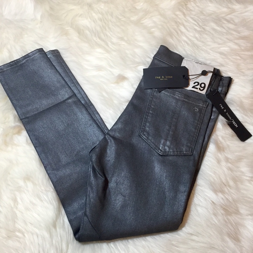 Rag & Bone high rise skinny gunmetal❤️NWT❤️sz29 - Picture 5 of 5